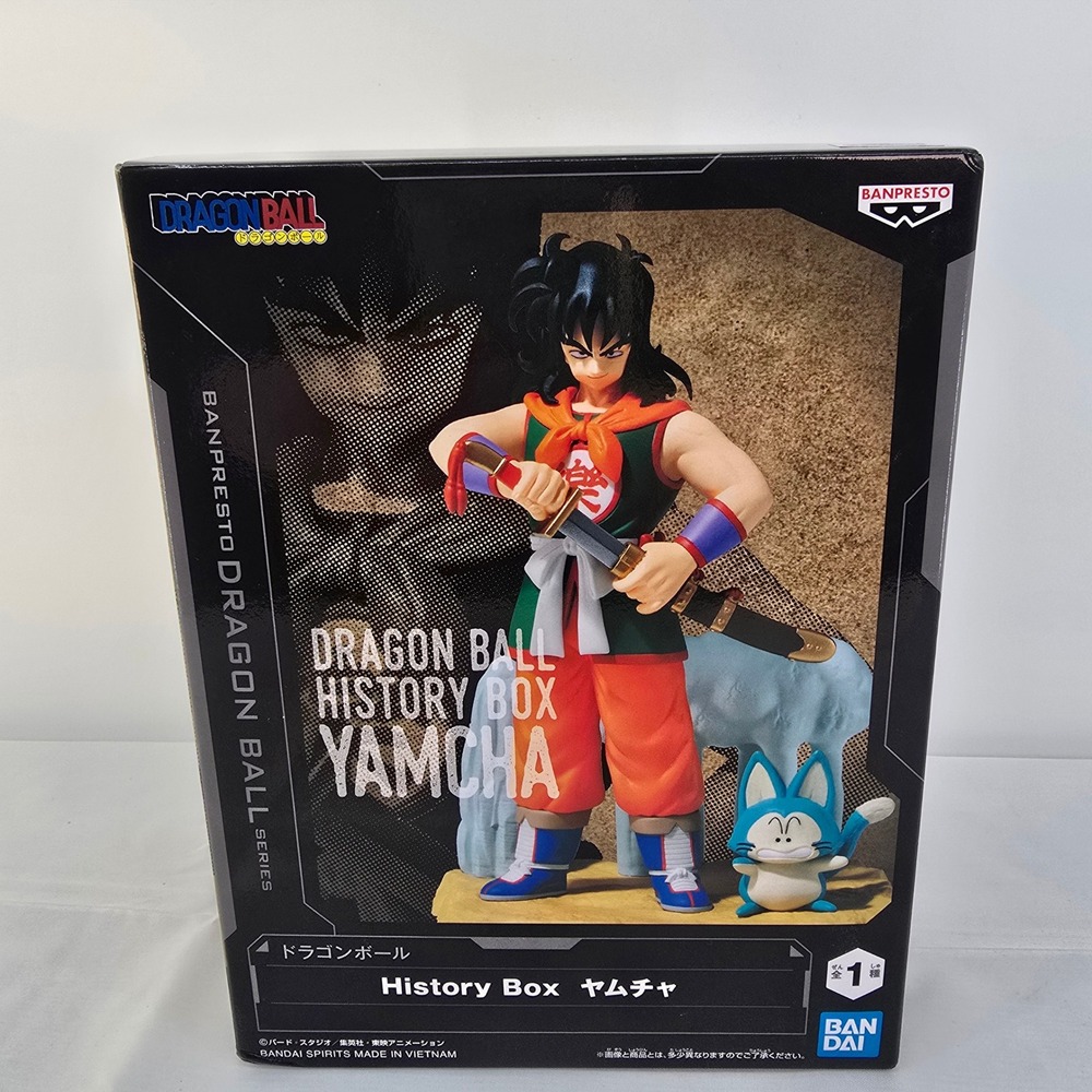 Banpresto Dragon Ball History Box Yamcha Figure with Puar Bandai Spirits Vol 1